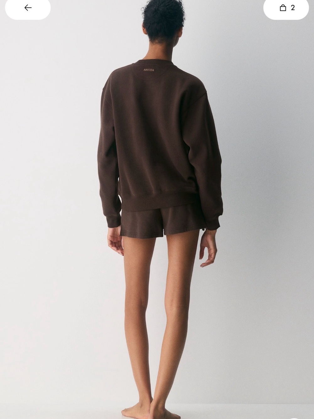 NWOT Aritzia Perfect Crew Sweatshirt - Picture 4 of 8
